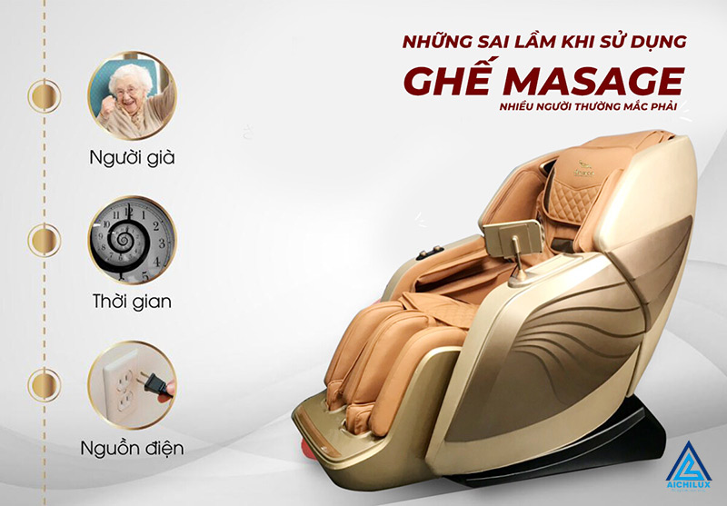 4+ NHỮNG SAI LẦM KHI SỬ DỤNG GHẾ MASSAGE